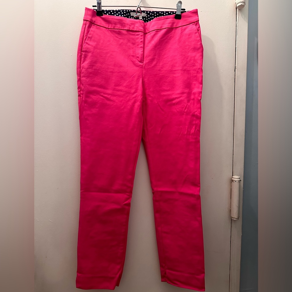 Boden slacks in Party Pink